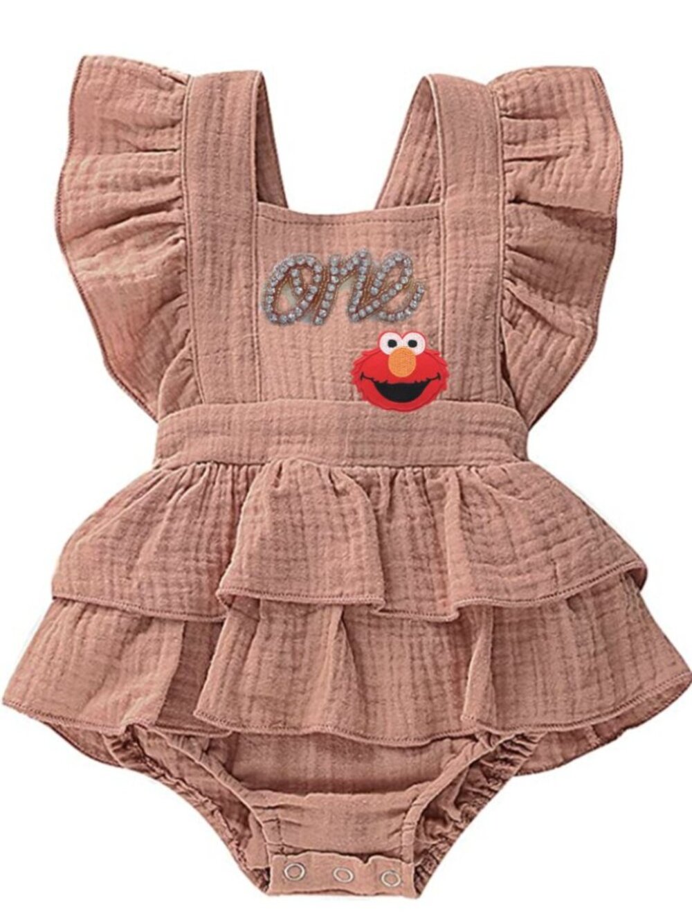 Elmo Dress Elmo Romper Smash Cake Sesame Street Birthday Outfit Elmo Clothes